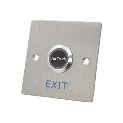 Access Control Touchless Exit Button With 304 Stainless Steel Plate